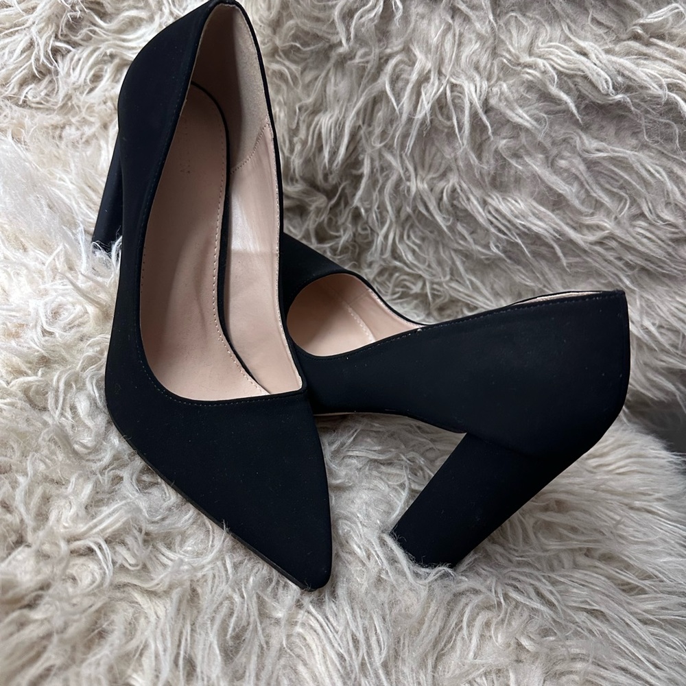 SHEIN Black Elegant Heels with Pointed Toe